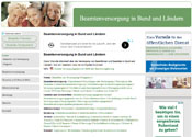 Beamtenversorgung in Bund und L&auml;ndern